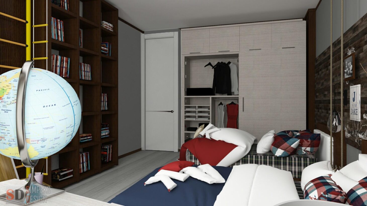 Furniture in the nursery room