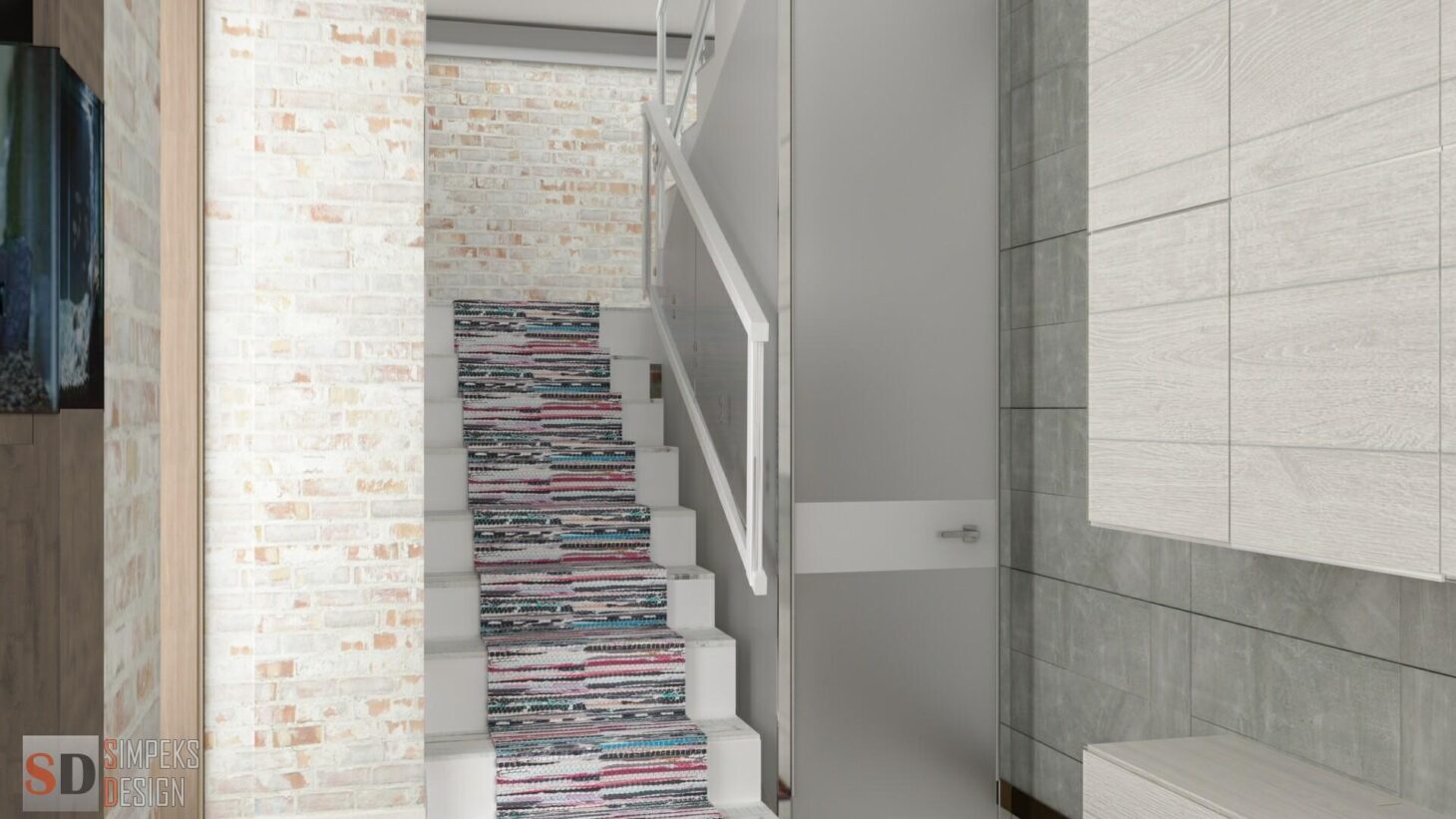 Stairs to the second floor