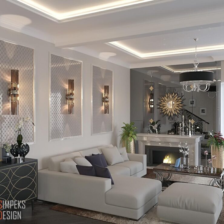 House design in Art Deco style, p. Khodosovka (500 sq.m.)