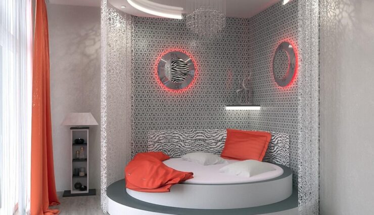 Design of a one-room apartment of 43 sq. m.