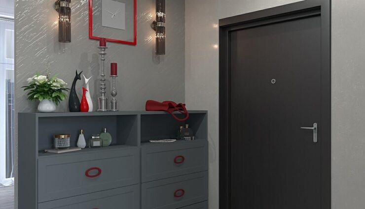 Modern art deco style hallway