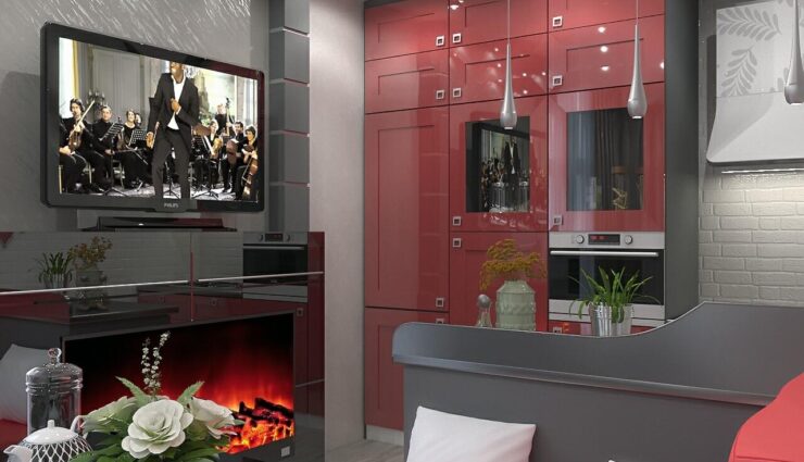 Graphite gray kitchen design