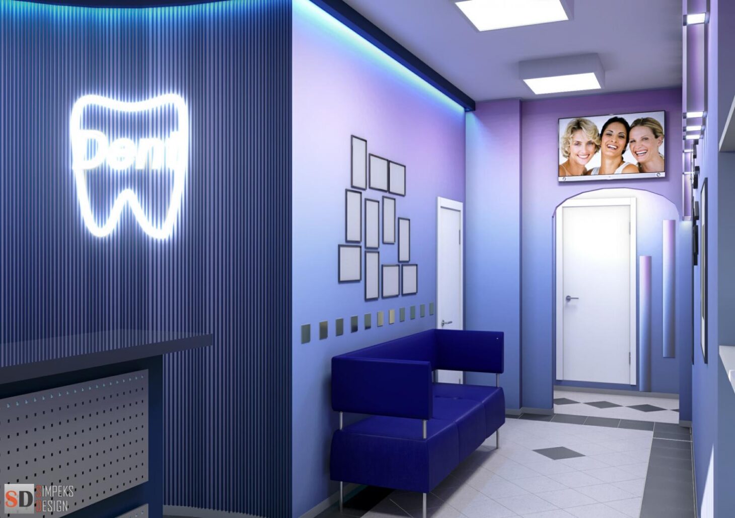 Waiting area in the dental