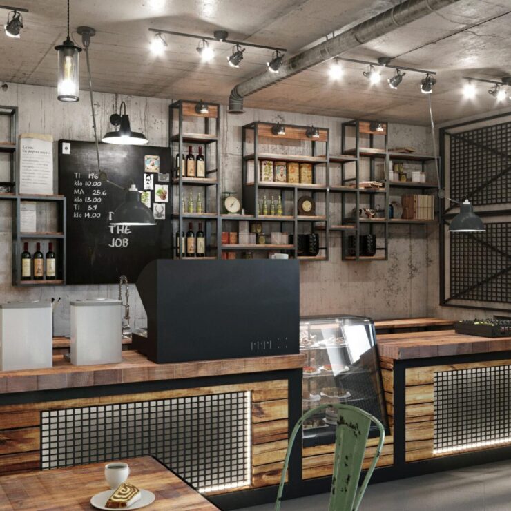 Cafe design on Pechersk, Kyiv (72 sq.m.)