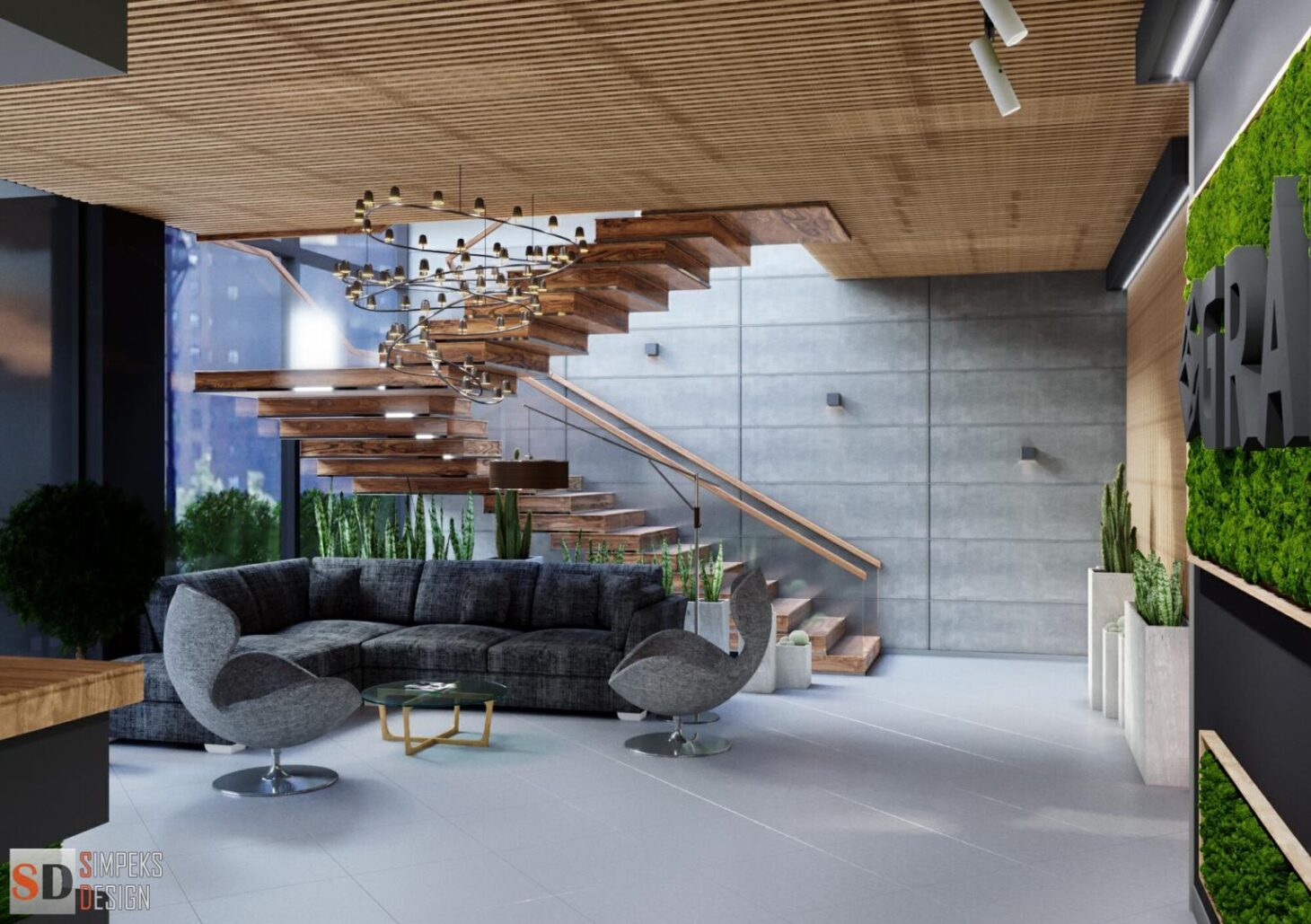Hotel lobby design / Hotel design Kyiv