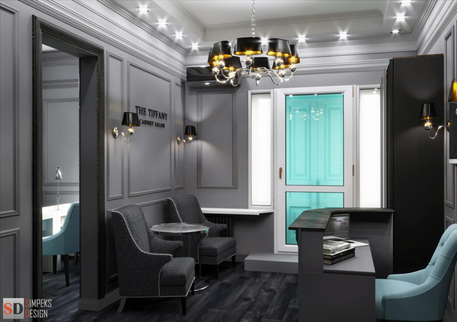 Art deco beauty salon