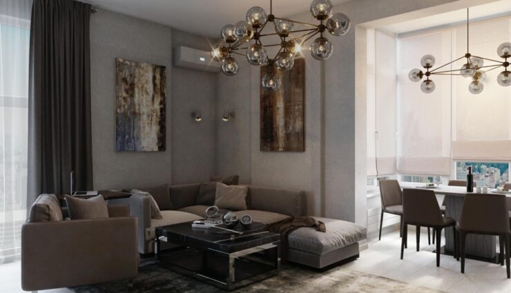 Decorating a relaxation area in the living room