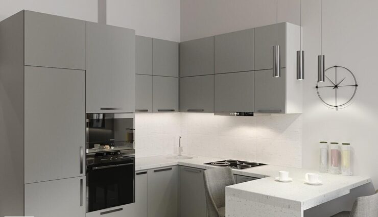 Kitchen in light tones