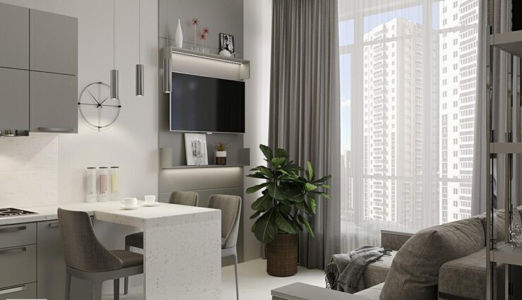 Kitchen-living room interior