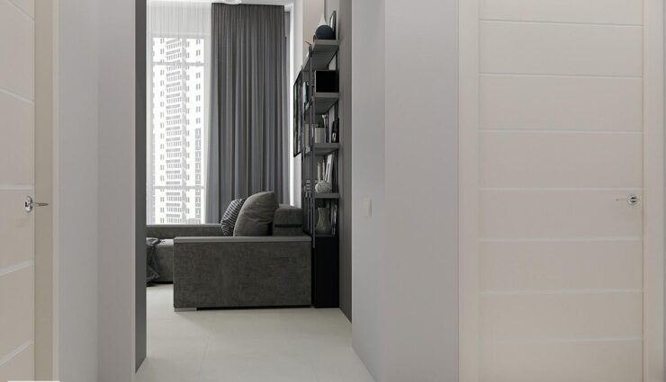 Light-colored corridor