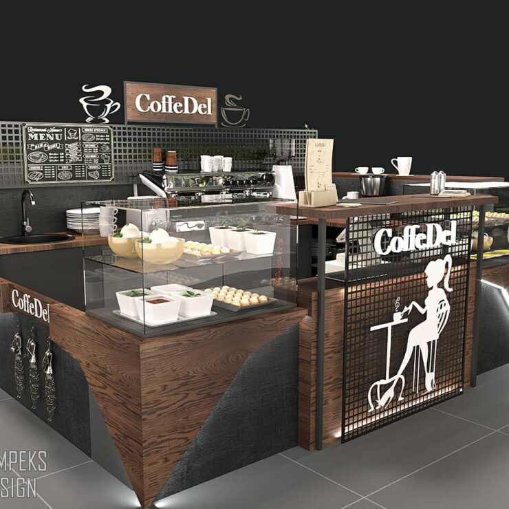Design Cafe – Island in shopping center, Kyiv