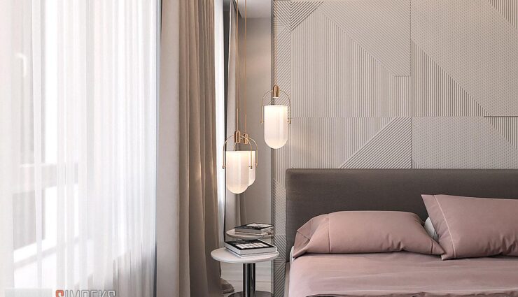 Pendant lights above the curbstone