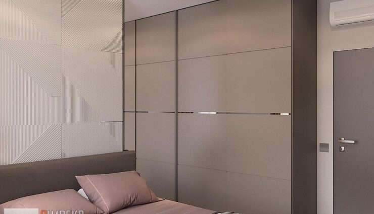 Wardrobe in the bedroom
