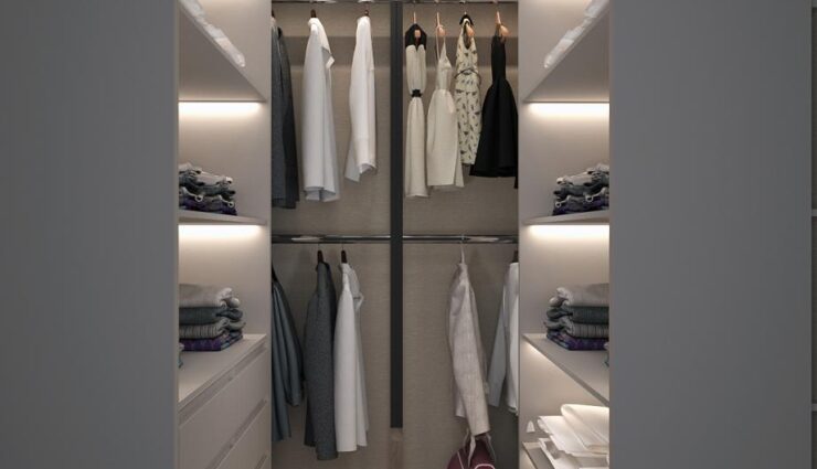 Dressing room in the children's room