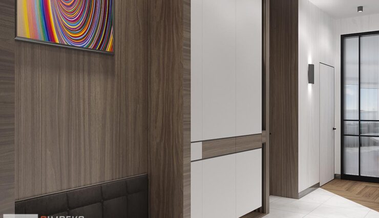 Corridor design in modern style