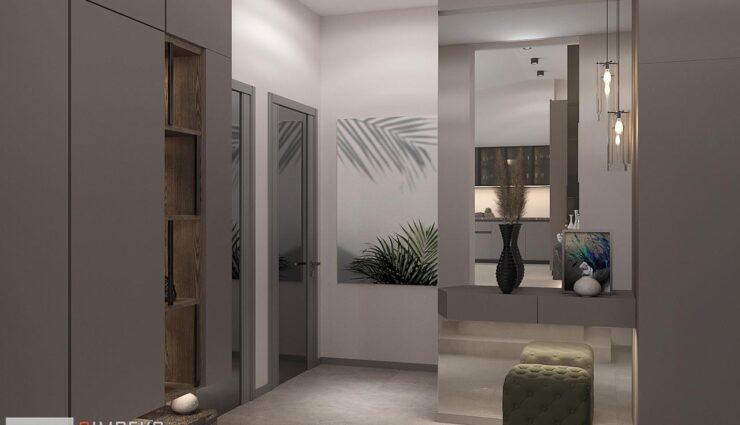 Corridor in modern style