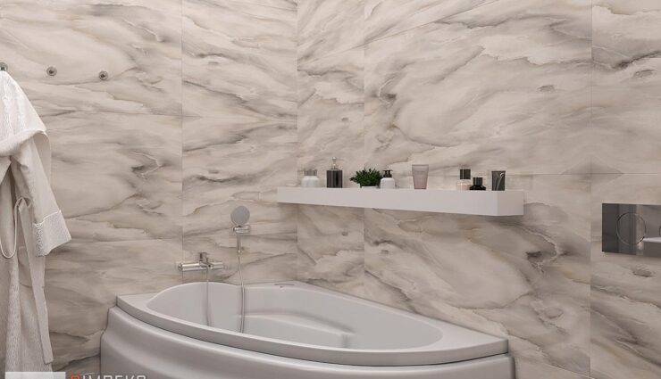 Bathroom design in classic style