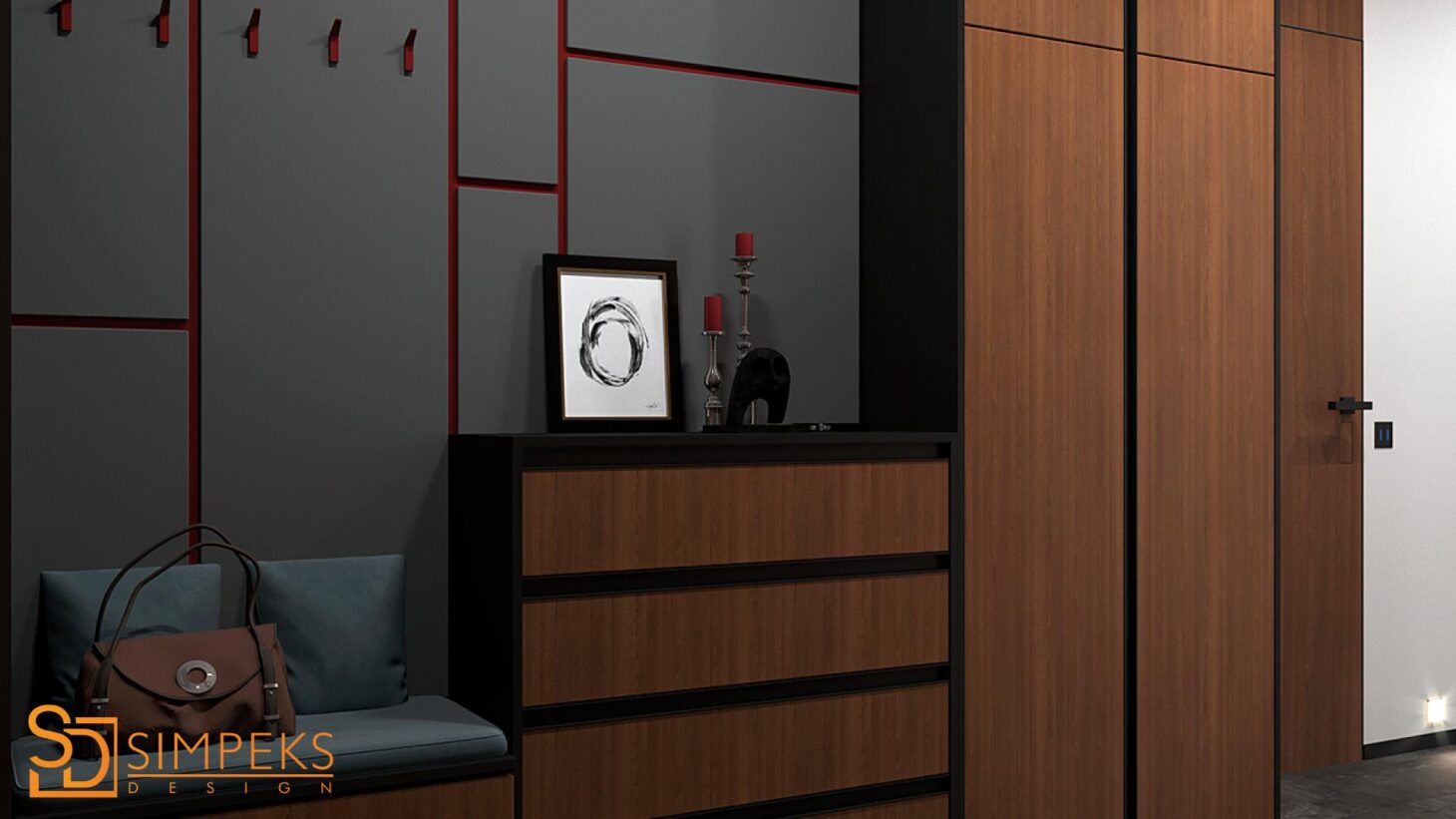 Hallway in a modern style