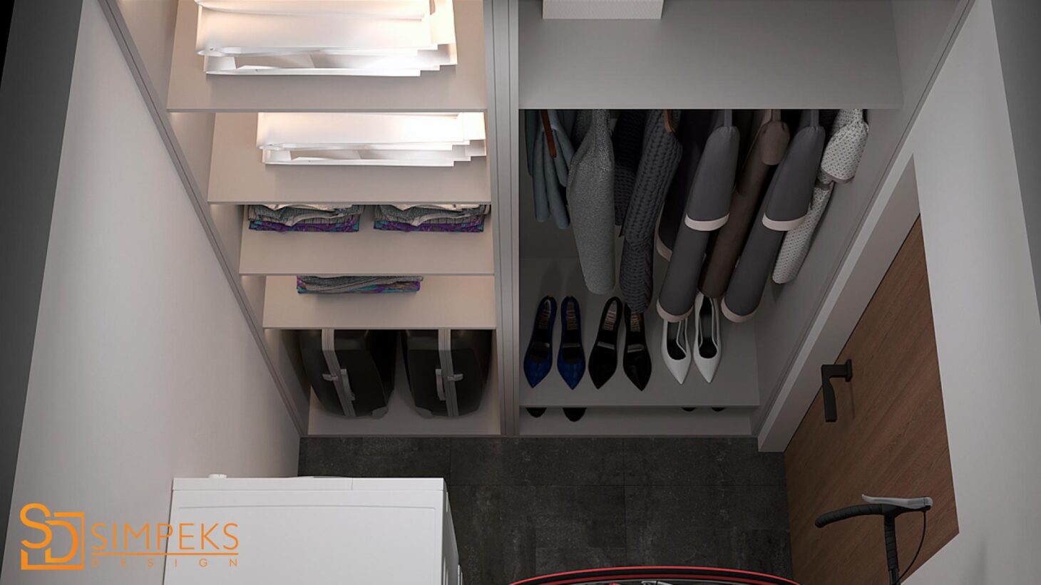 Design of a small dressing room