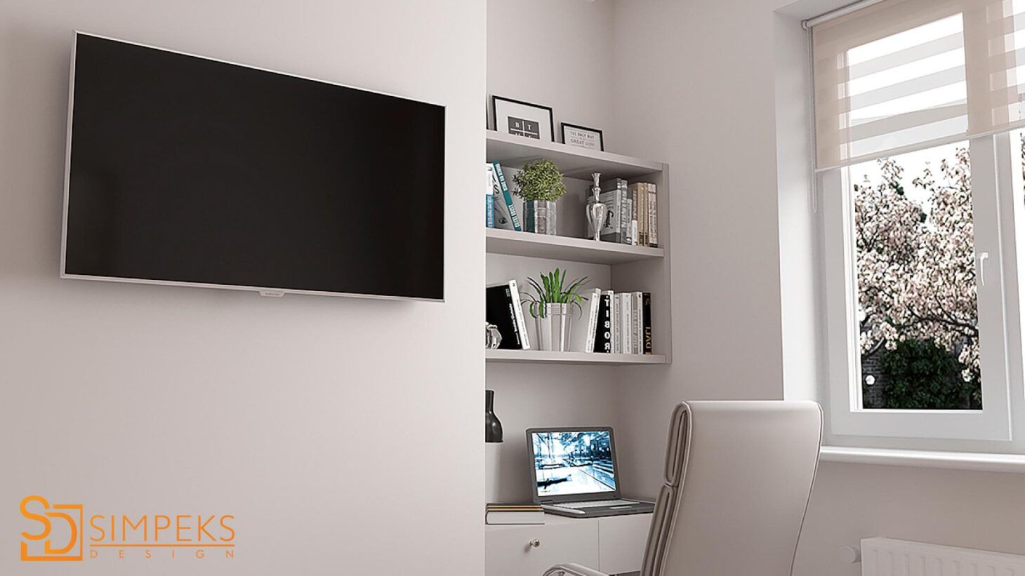 Work area in the office