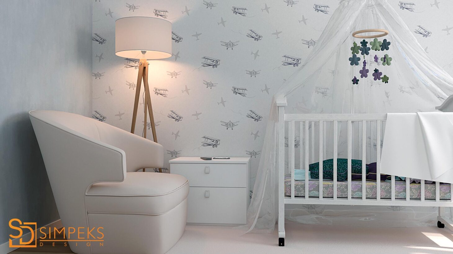 Children's room for a newborn