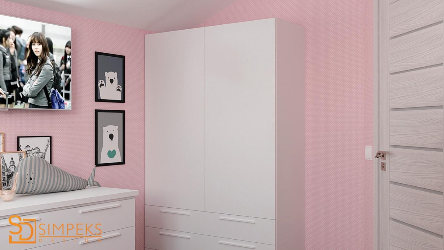Children's in pink tones