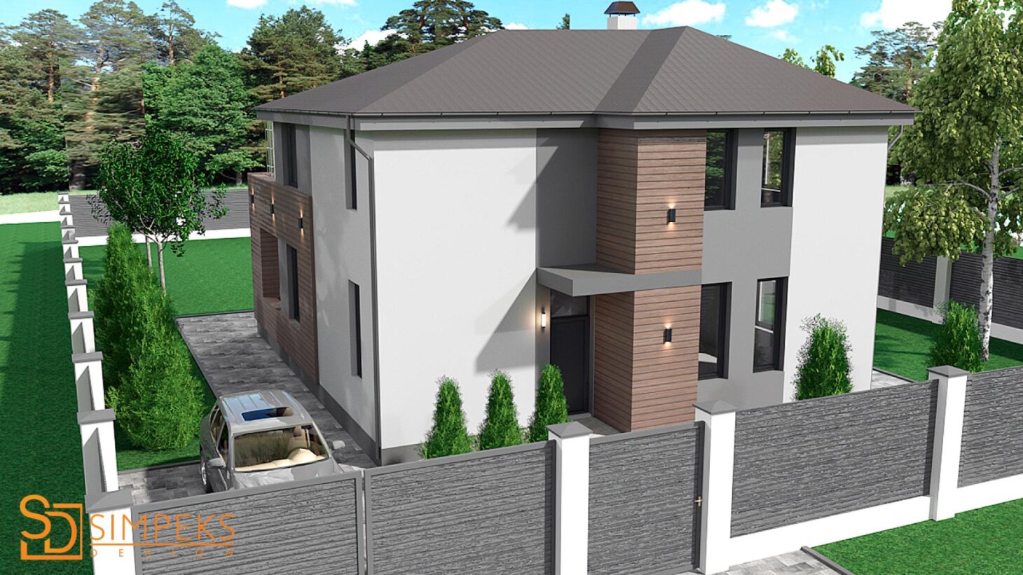 Design of the exterior of the house