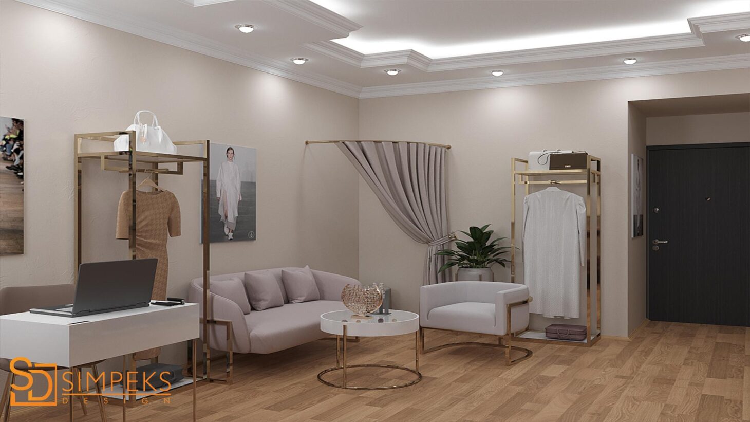 Design of a designer clothing salon