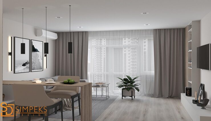Bright smart apartment