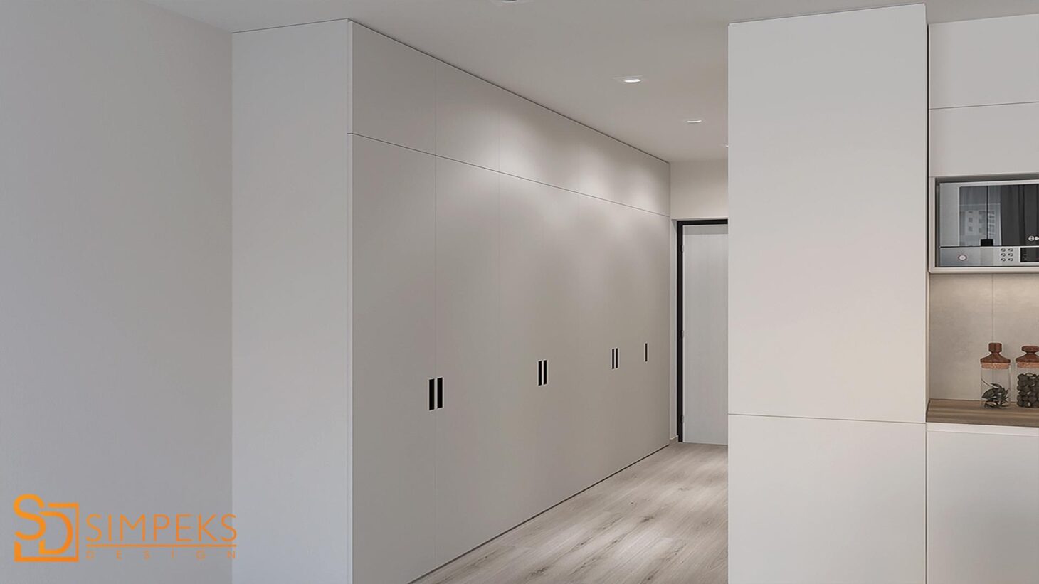 Storage space in a small apartment