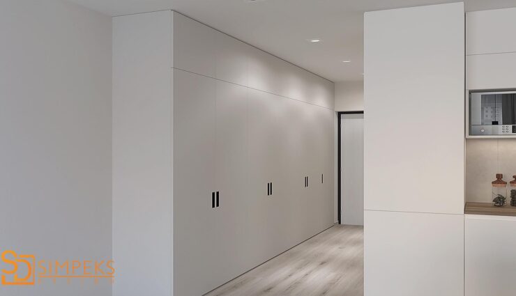 Storage space in a small apartment