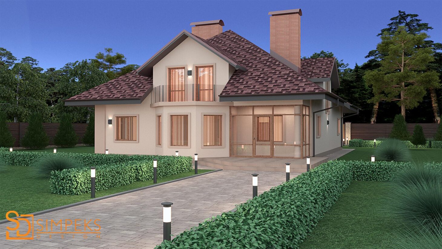 Cottage facade design