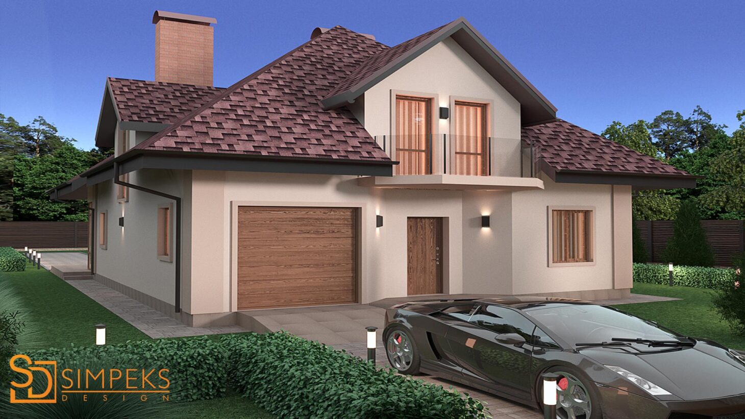 Visualization of the facade