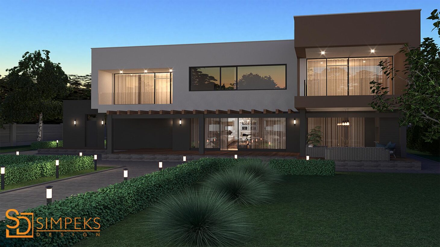 Cottage facade design