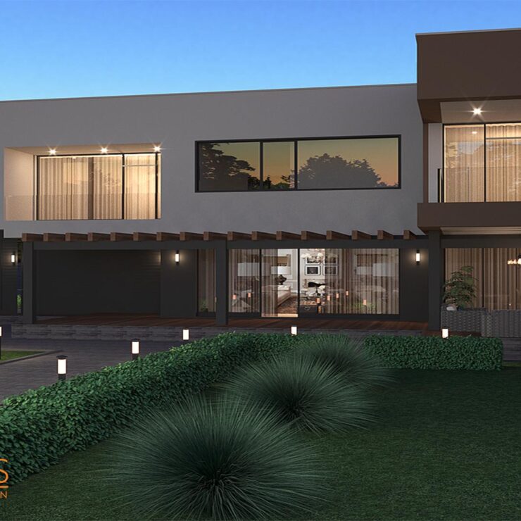 Cottage facade design vil. Bezradichi, Kyiv region (250 sq.m.)