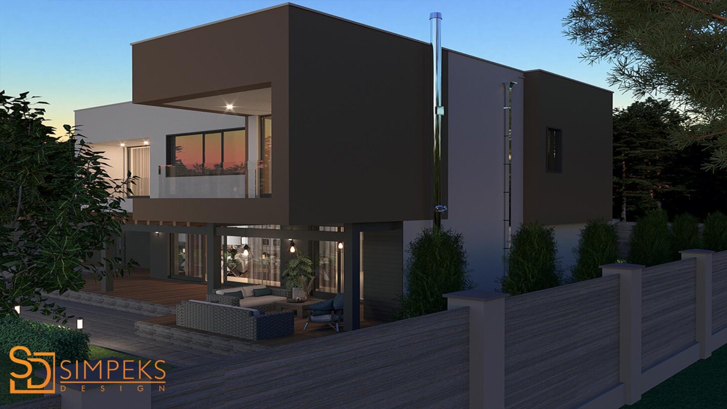 design of facades of private houses