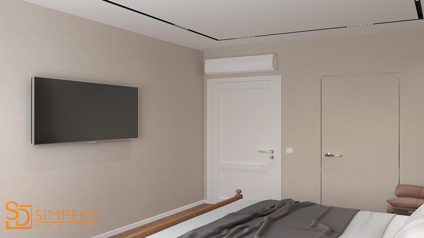 Air conditioning above the doors