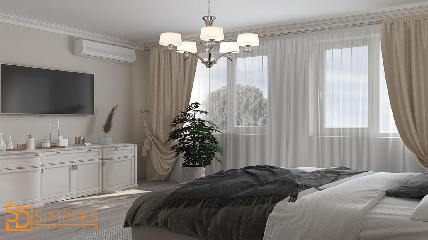 Bedroom in classic style