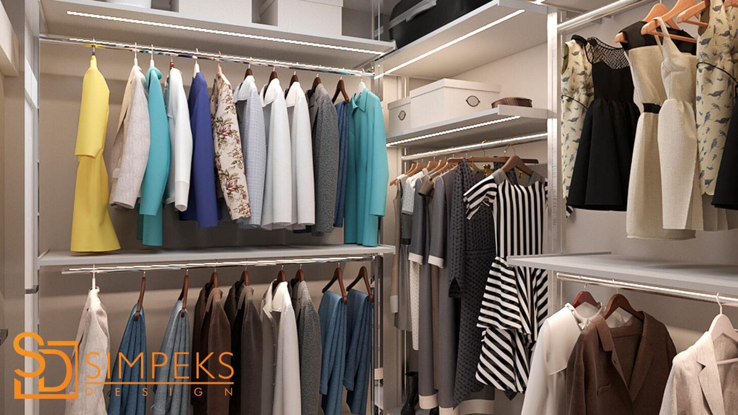 Wardrobe with things