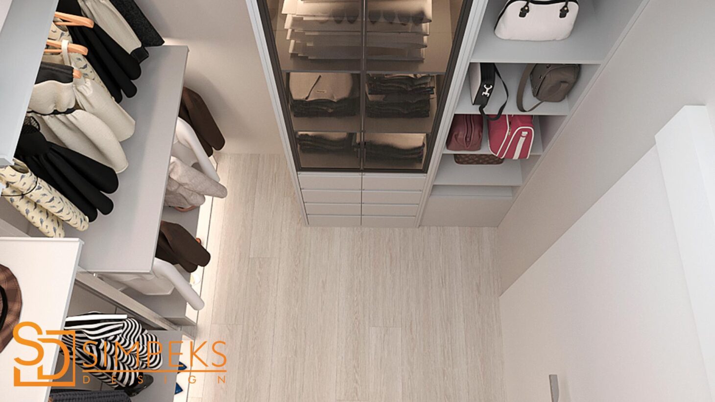 Dressing room from above