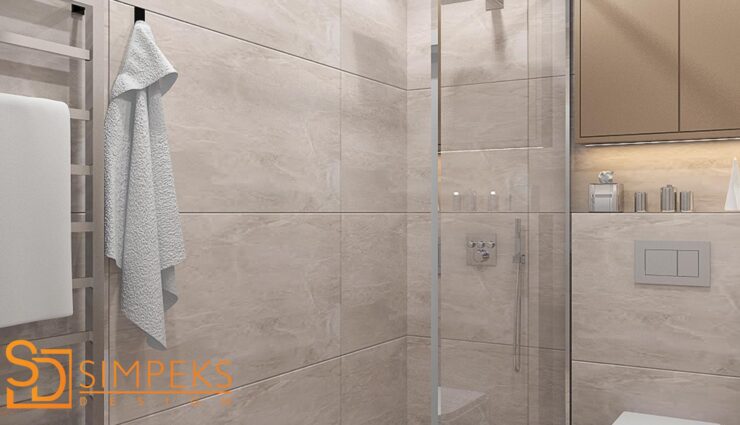 Shower in the bathroom