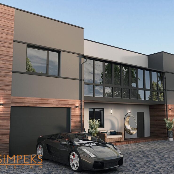 Design facade of the building Kirovohrad region (250 sq. m.)