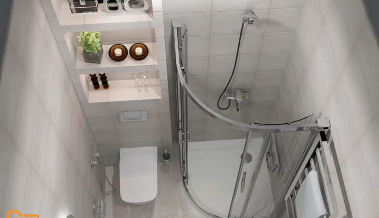 Bathroom with lighting