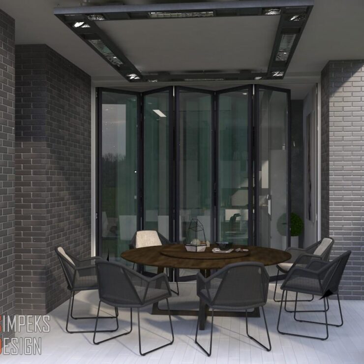 Kitchen design in a modern style, Kyiv (500 sq.m.)