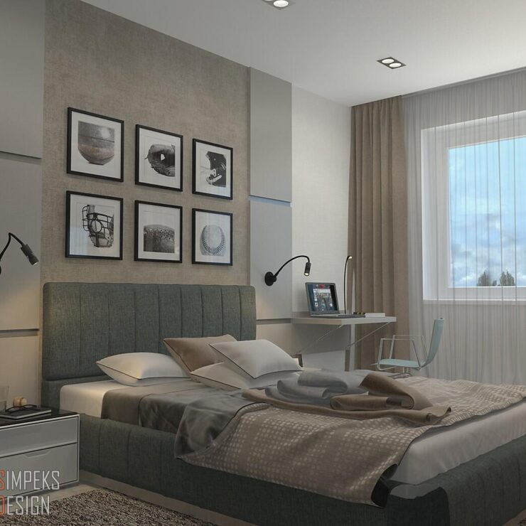 Design of a one-room apartment in the city of Irpin, RC “Central”