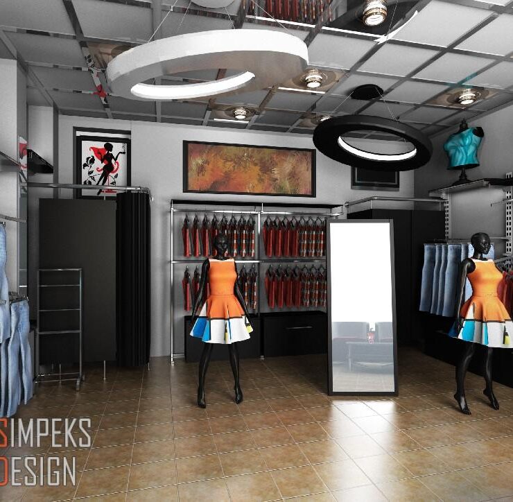 Boutique design in a contemporary style Agiotage, Irpin (40 sq. m.)