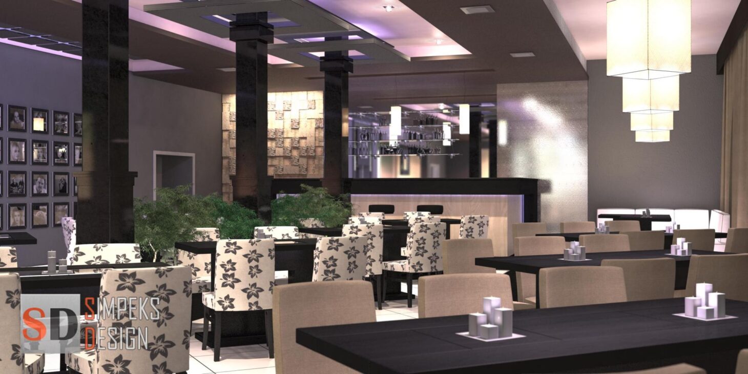 Restaurant design in modern style