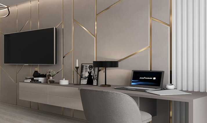 Design three-room apartment