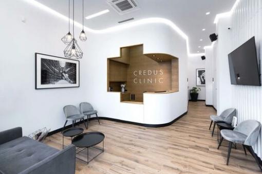 Modern interior design of a medical center, clinic