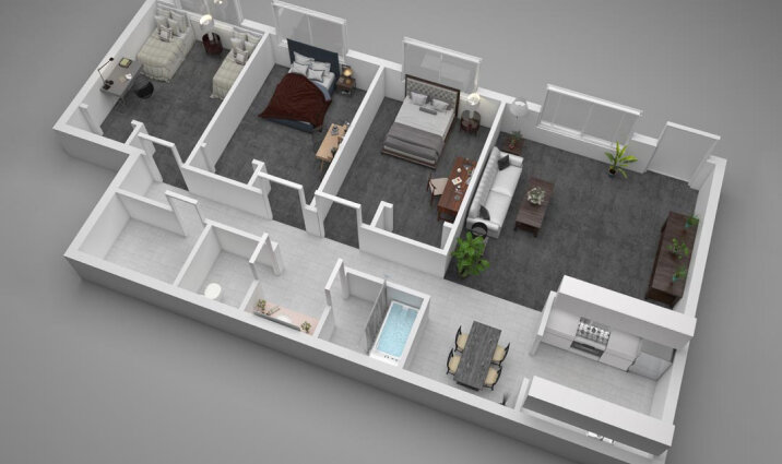 Three-room apartment